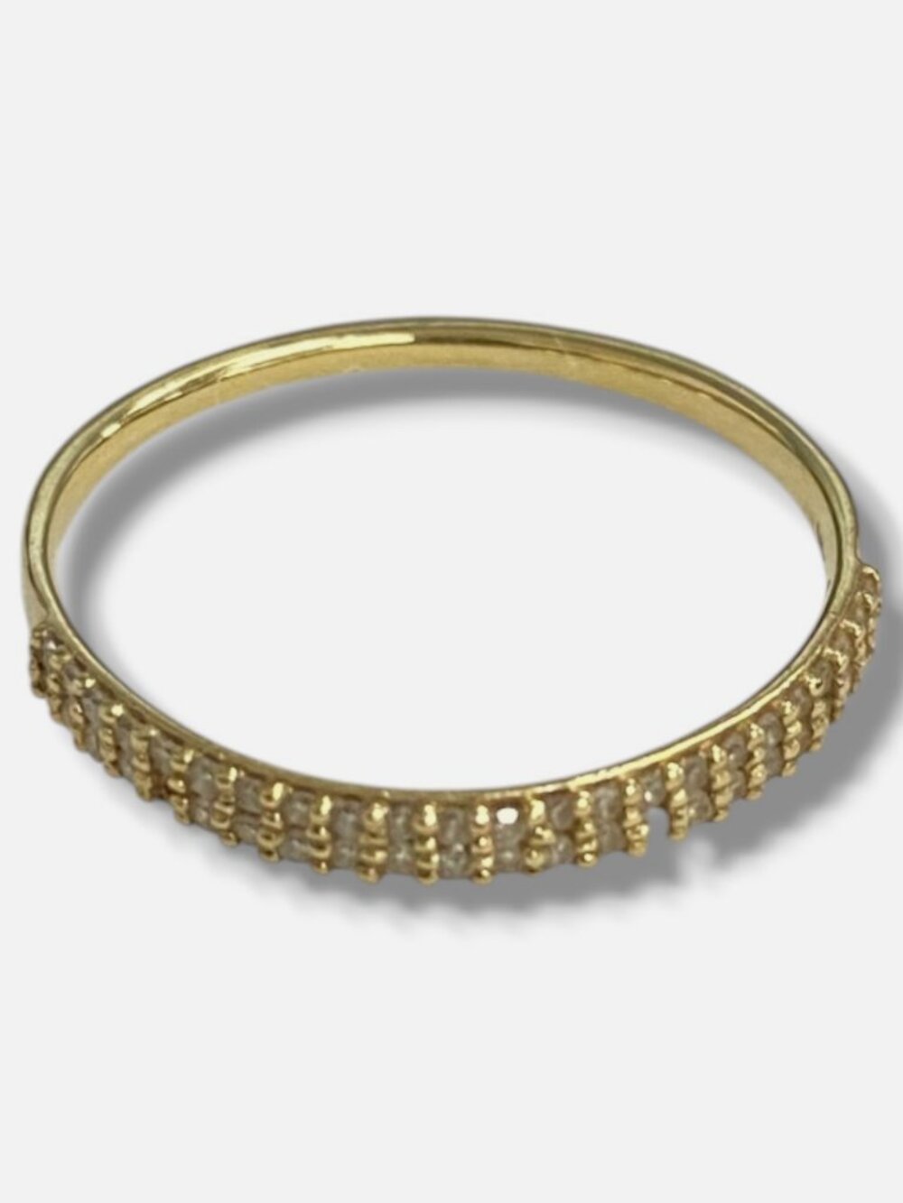 Saks Fifth Avenue Women's 14K Yellow Gold Diamond Ring Size 6